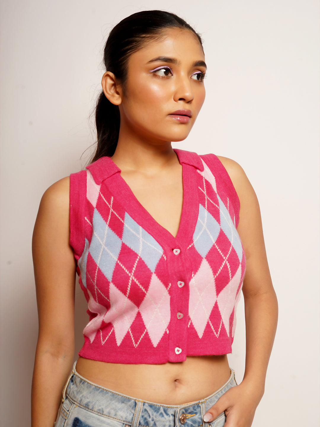 Women's Multi-Colored Aylin Halter Neck Top