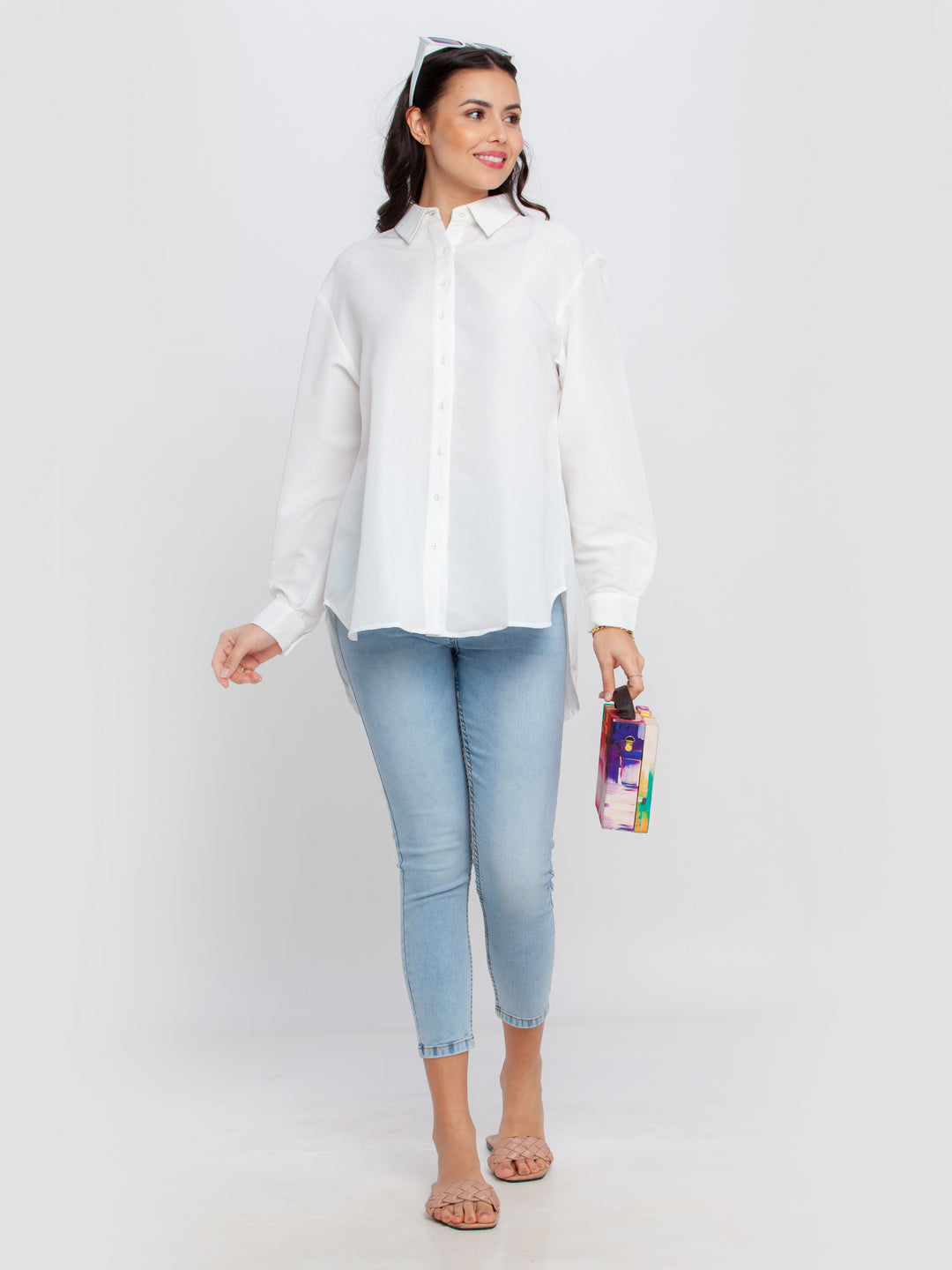 White Solid Top