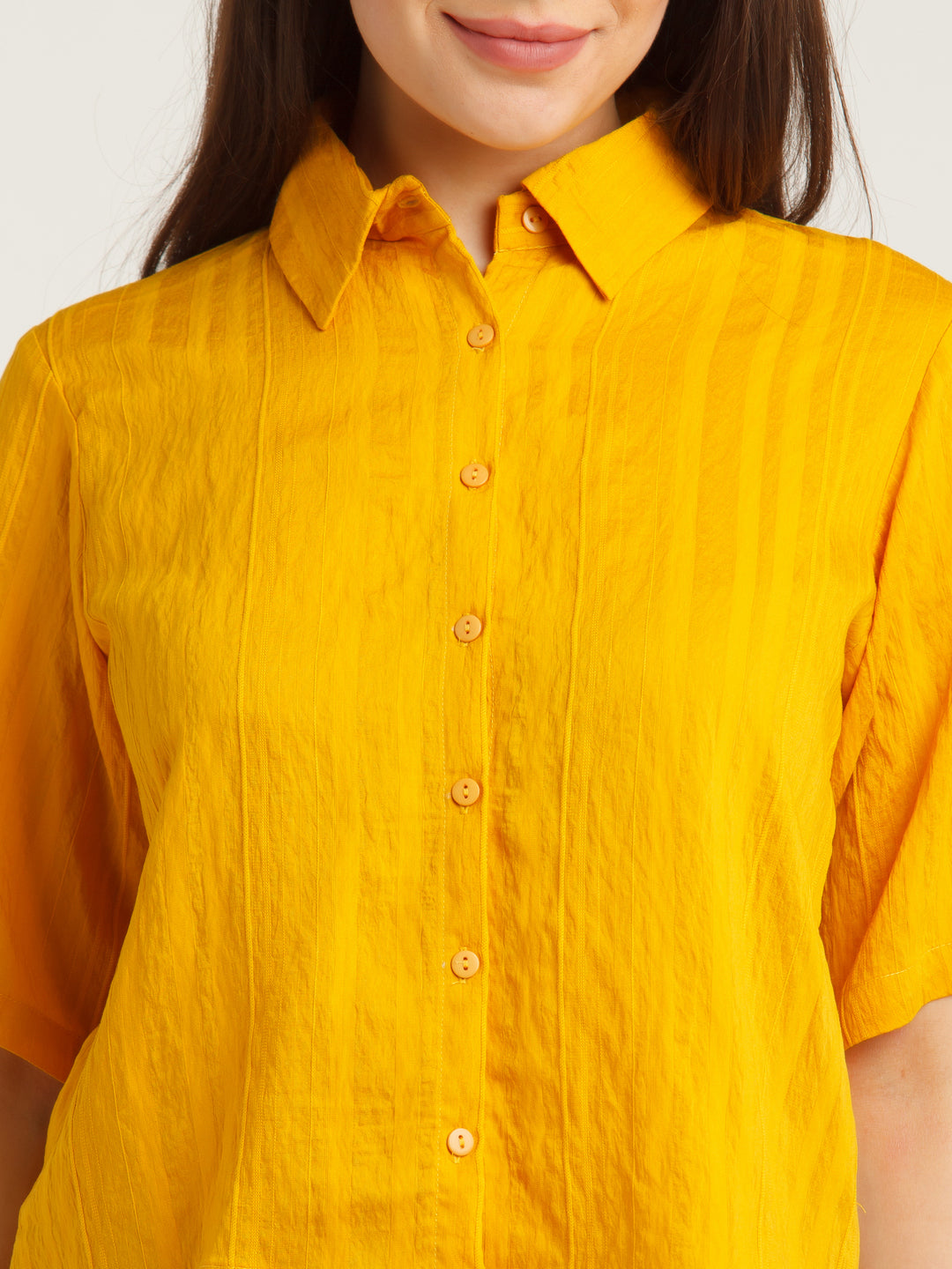 Yellow Solid Shirt