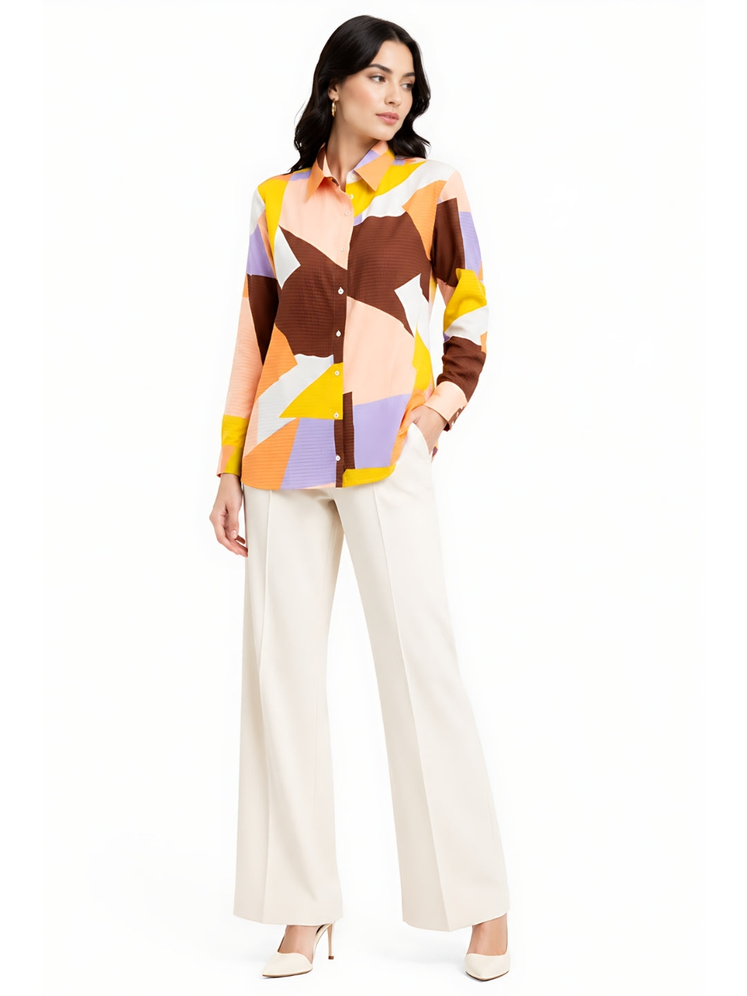Multi-Colored Printed Regular Shirt
