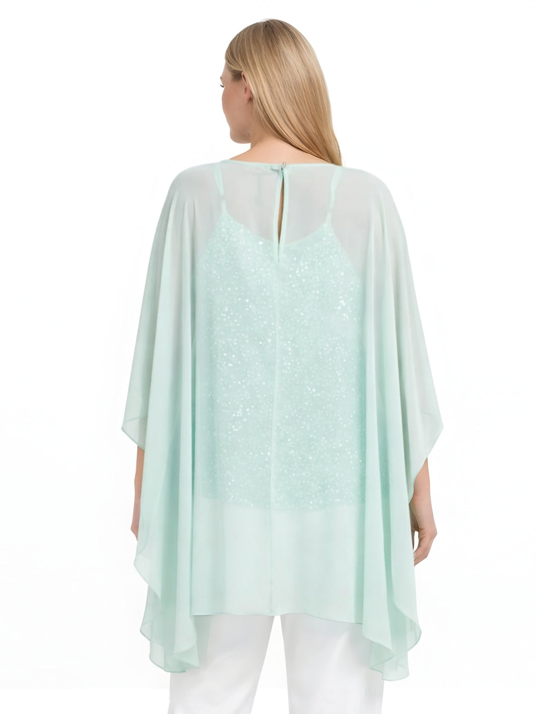 Mint Colored Solid Relaxed Fit Top