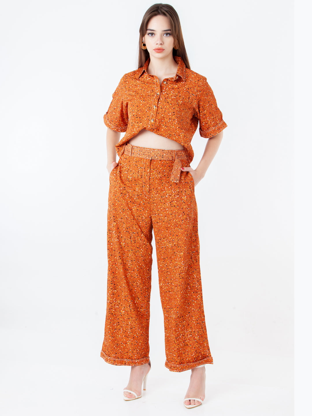 Abstract Printed Co-Ord Set