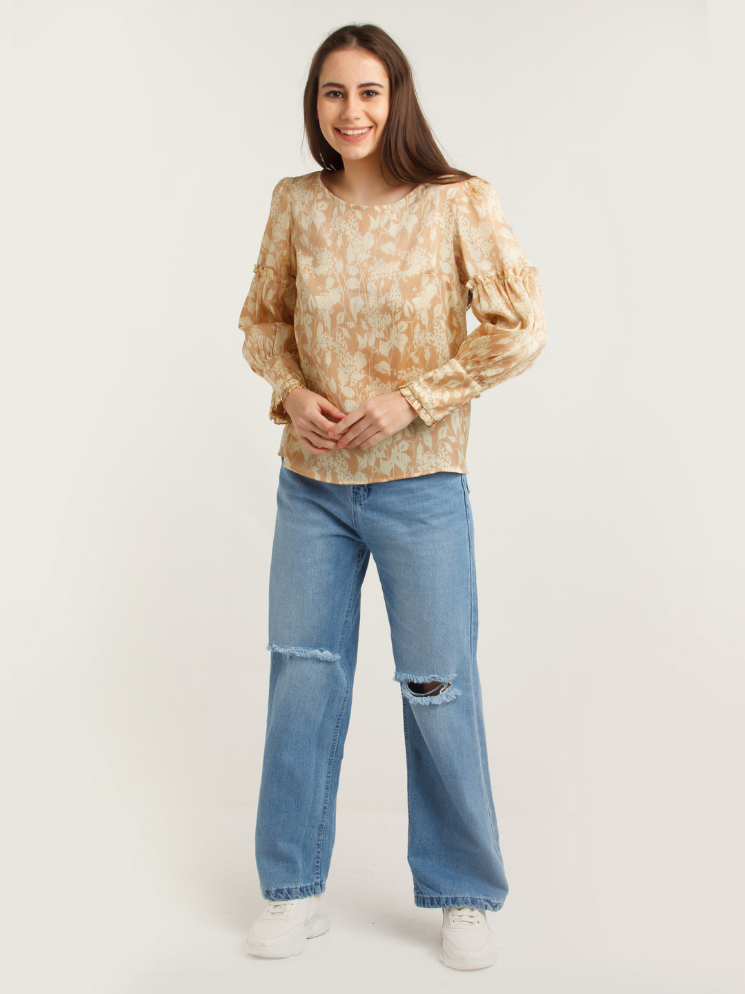 Printed Polyester Top