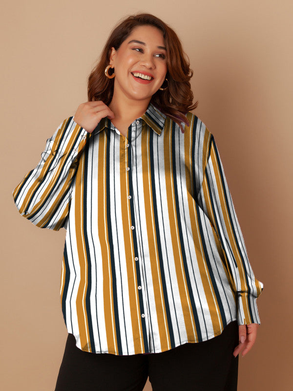 White-&-Yellow-Stripes-Buttoned-Shirt-ZCT00004-114-Multi-2