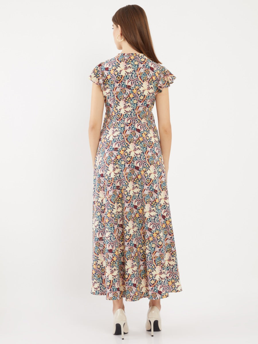 Blue Printed Maxi