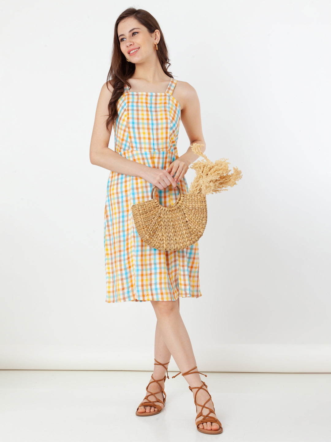 Multi_Checks_Regular_Short_Dress_5
