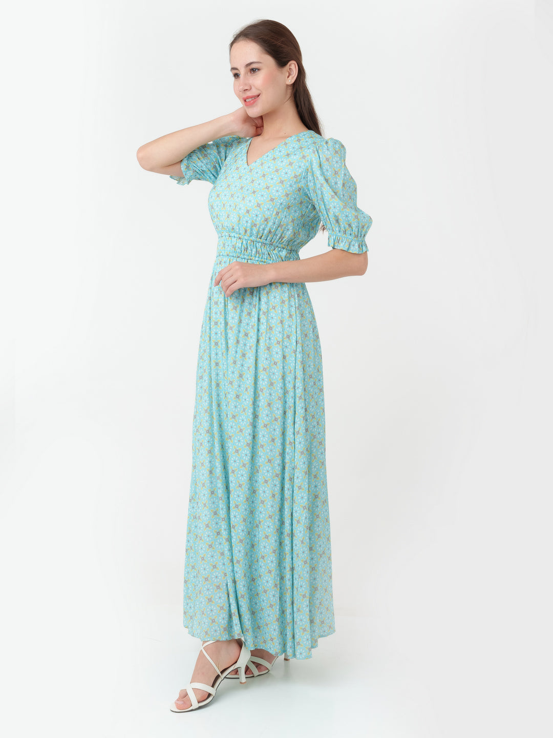 Blue_Geometric_Print_Flared_Maxi_Dress_D06002_3