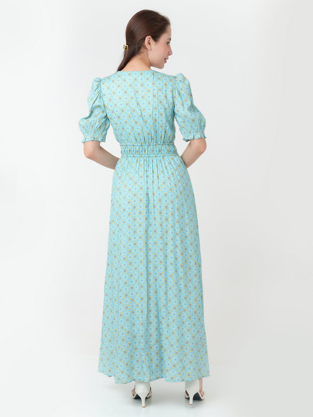 Blue_Geometric_Print_Flared_Maxi_Dress_D06002_4