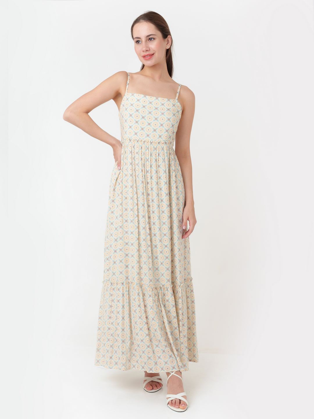 White_Printed_A-Line_Maxi_Dress_D06004_2