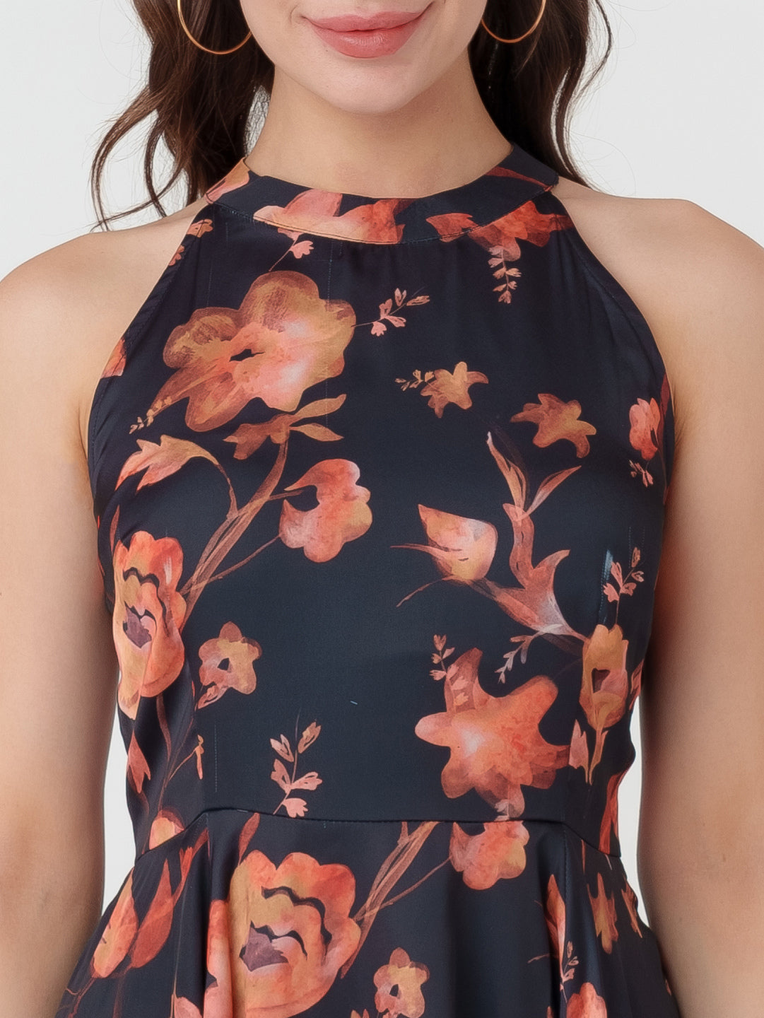 Black_Printed_A-Line_Short_Dress_6