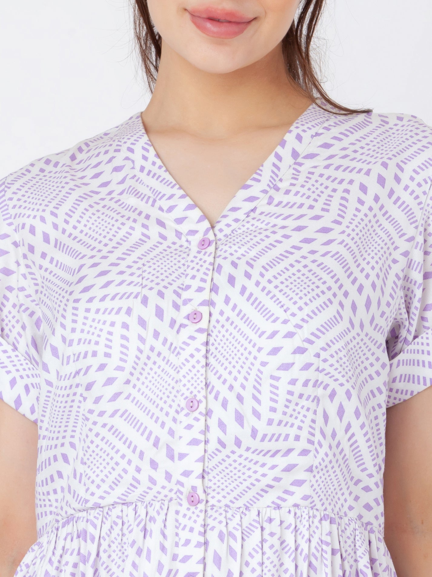 White_Printed_Flared_Short_Dress_6