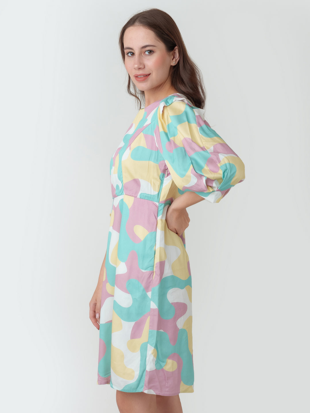 Off_White_Printed_Fitted_Short_Dress_3