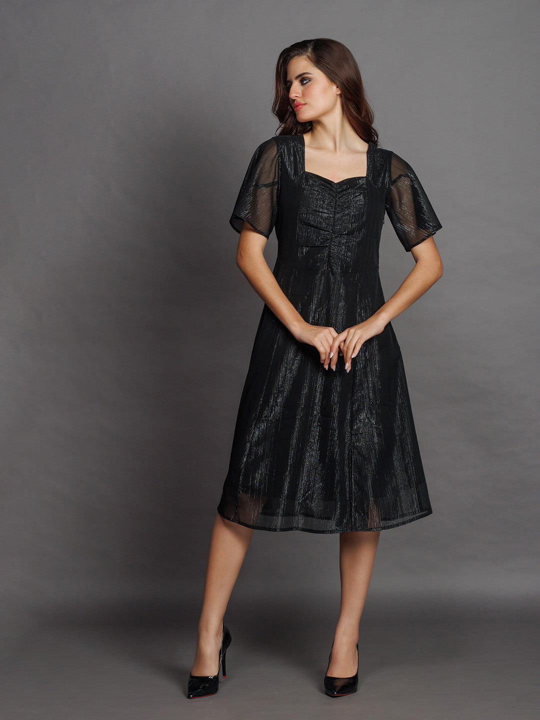 Black-Solid-Flared-Midi-Dress-D08006-2