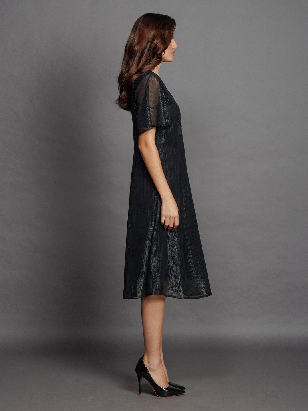 Black-Solid-Flared-Midi-Dress-D08006-3
