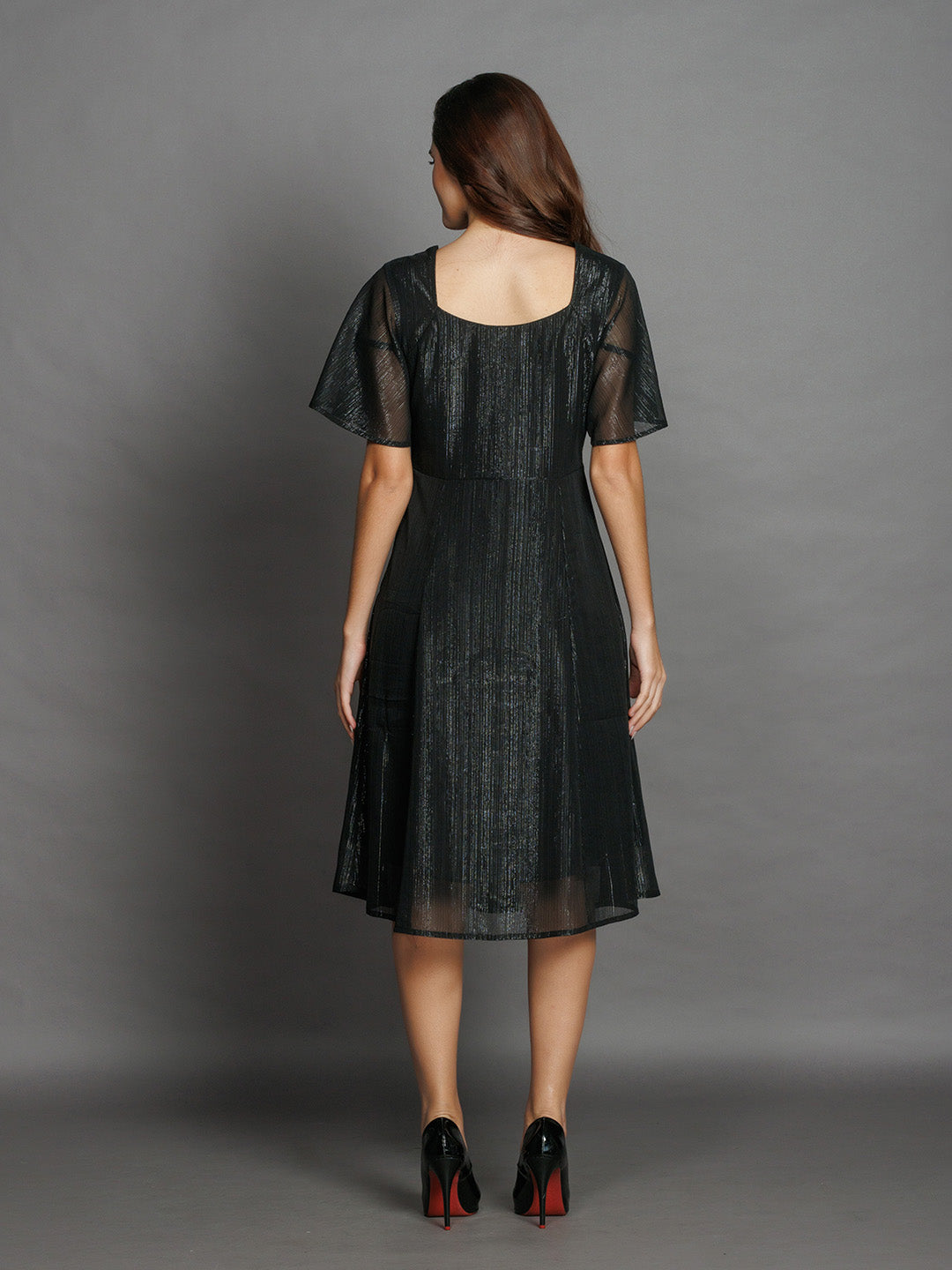 Black-Solid-Flared-Midi-Dress-D08006-4