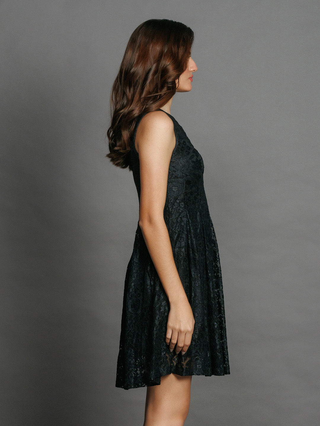 Black-Lace-Flared-Short-Dress-D08035-3