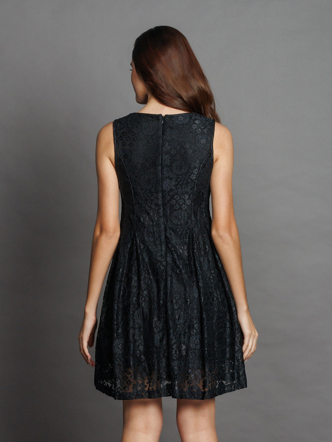 Black-Lace-Flared-Short-Dress-D08035-4