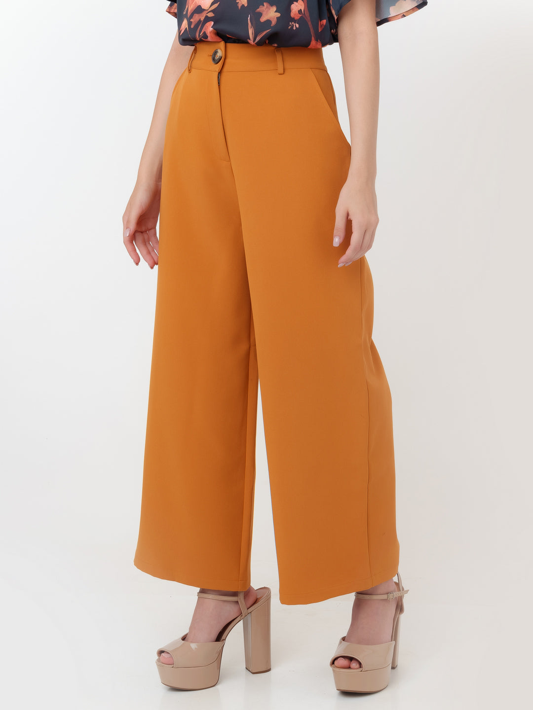 Yellow_Solid_Regular_Trouser_3