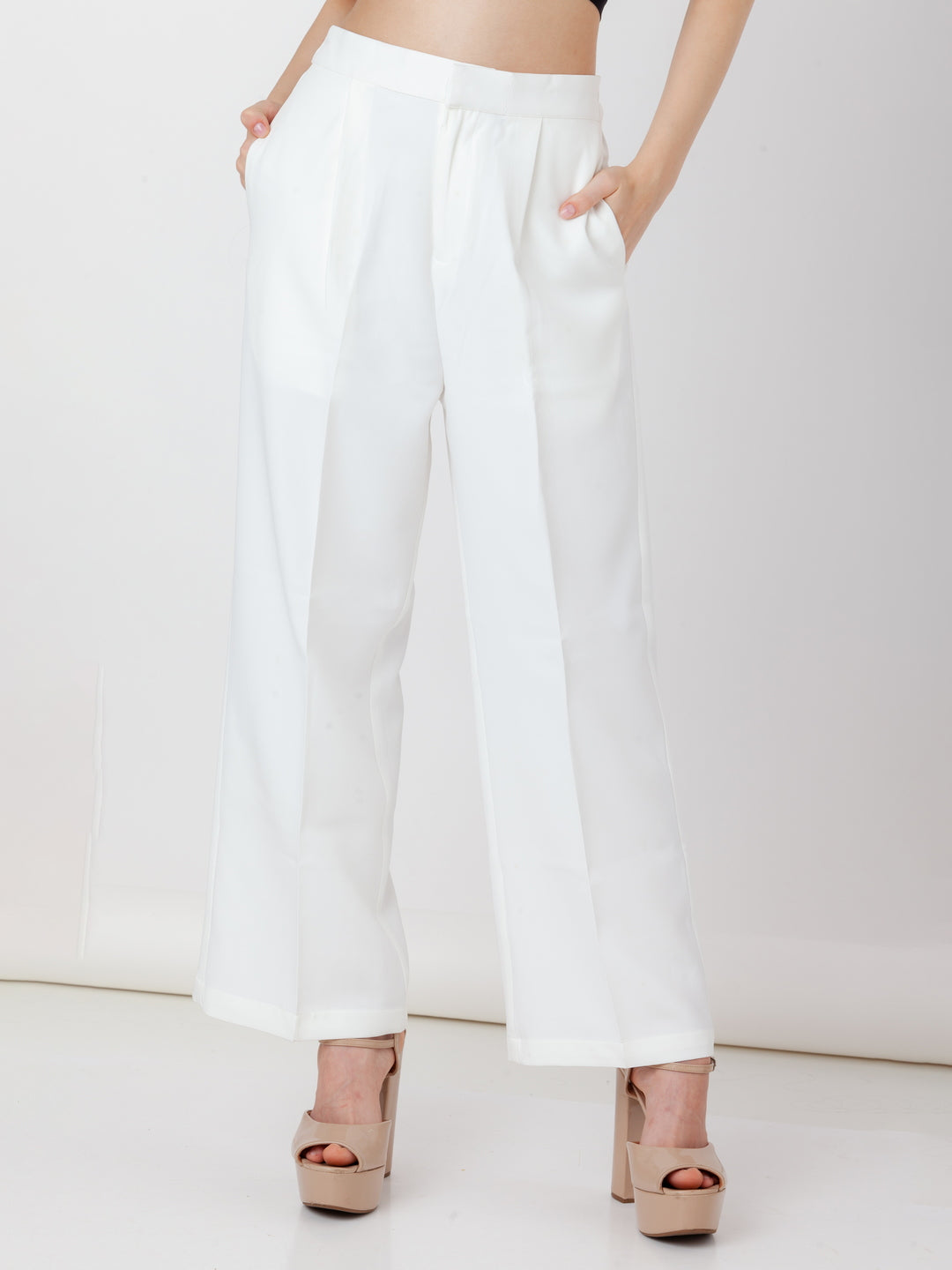 White-Solid-Pleated-Trouser-L01008-2