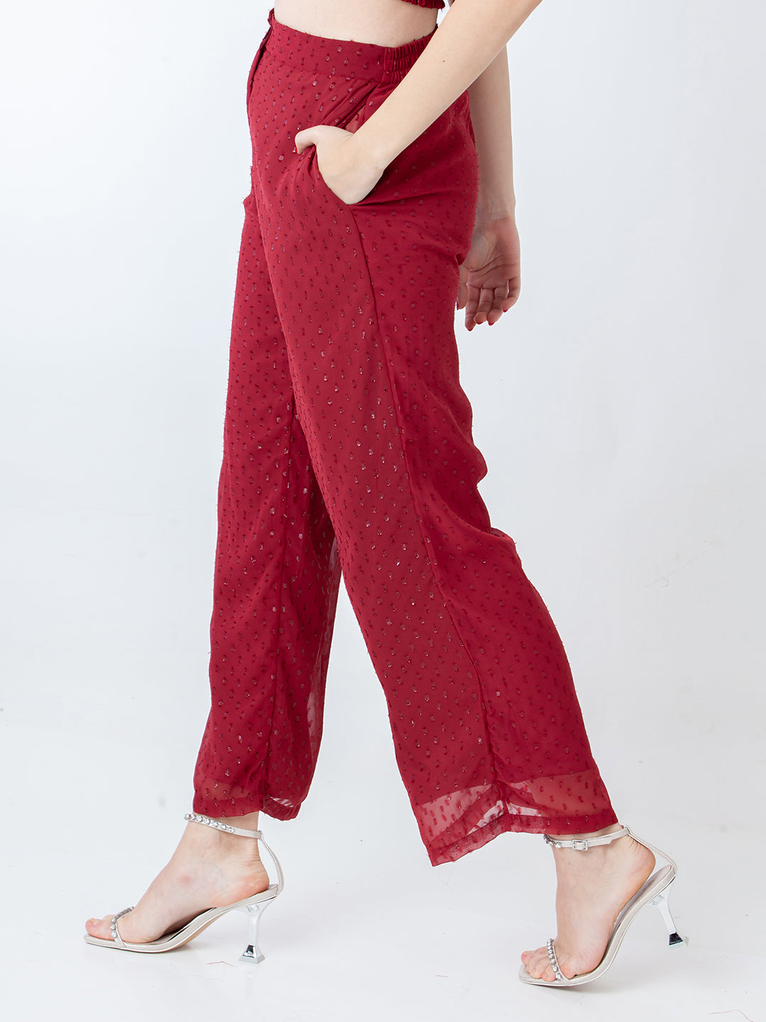 Maroon-Self-Design-Regular-Trouser-L01018_3