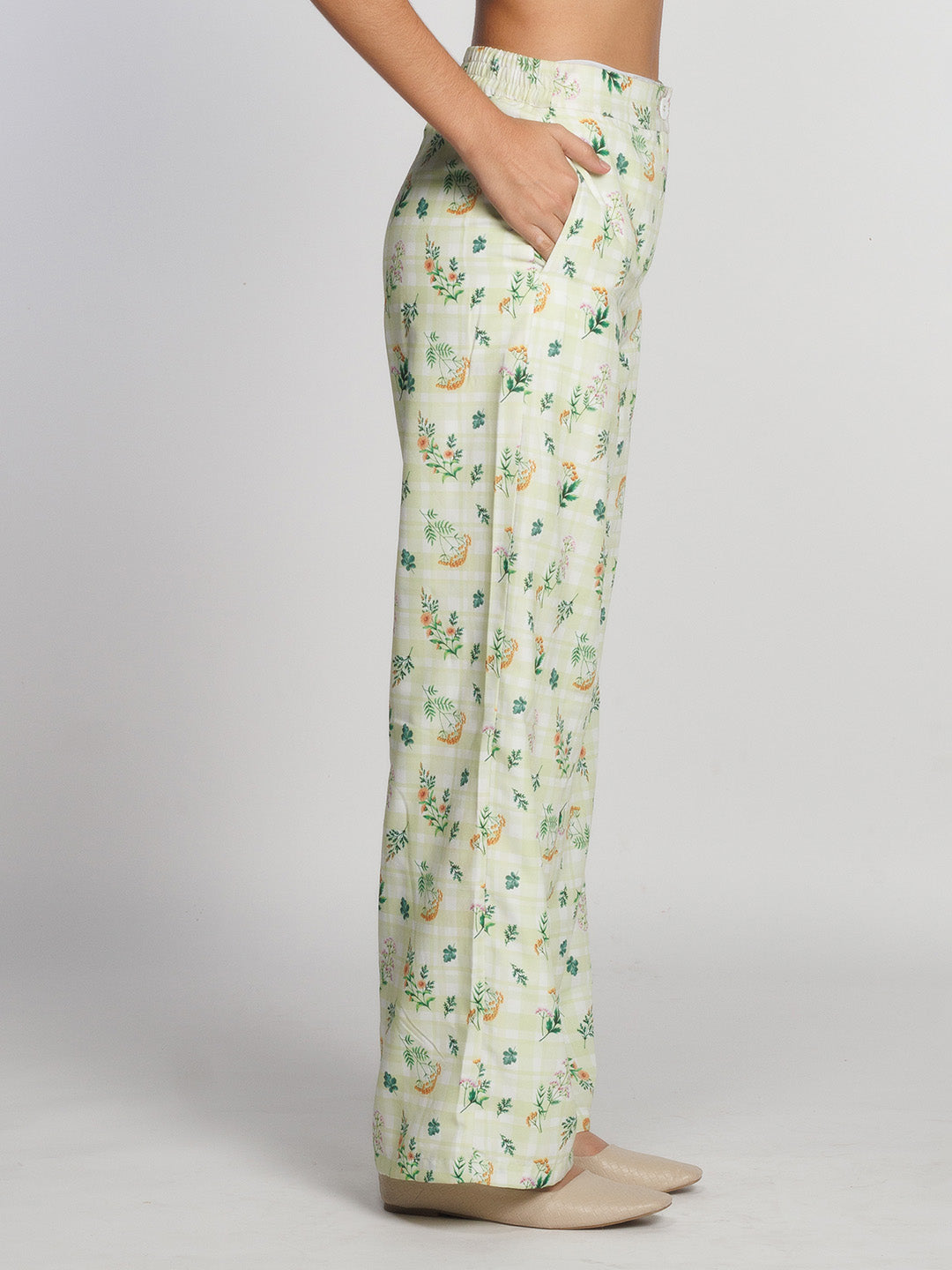 Green-Floral-Printed-Straight-Palazzo-L01028-3