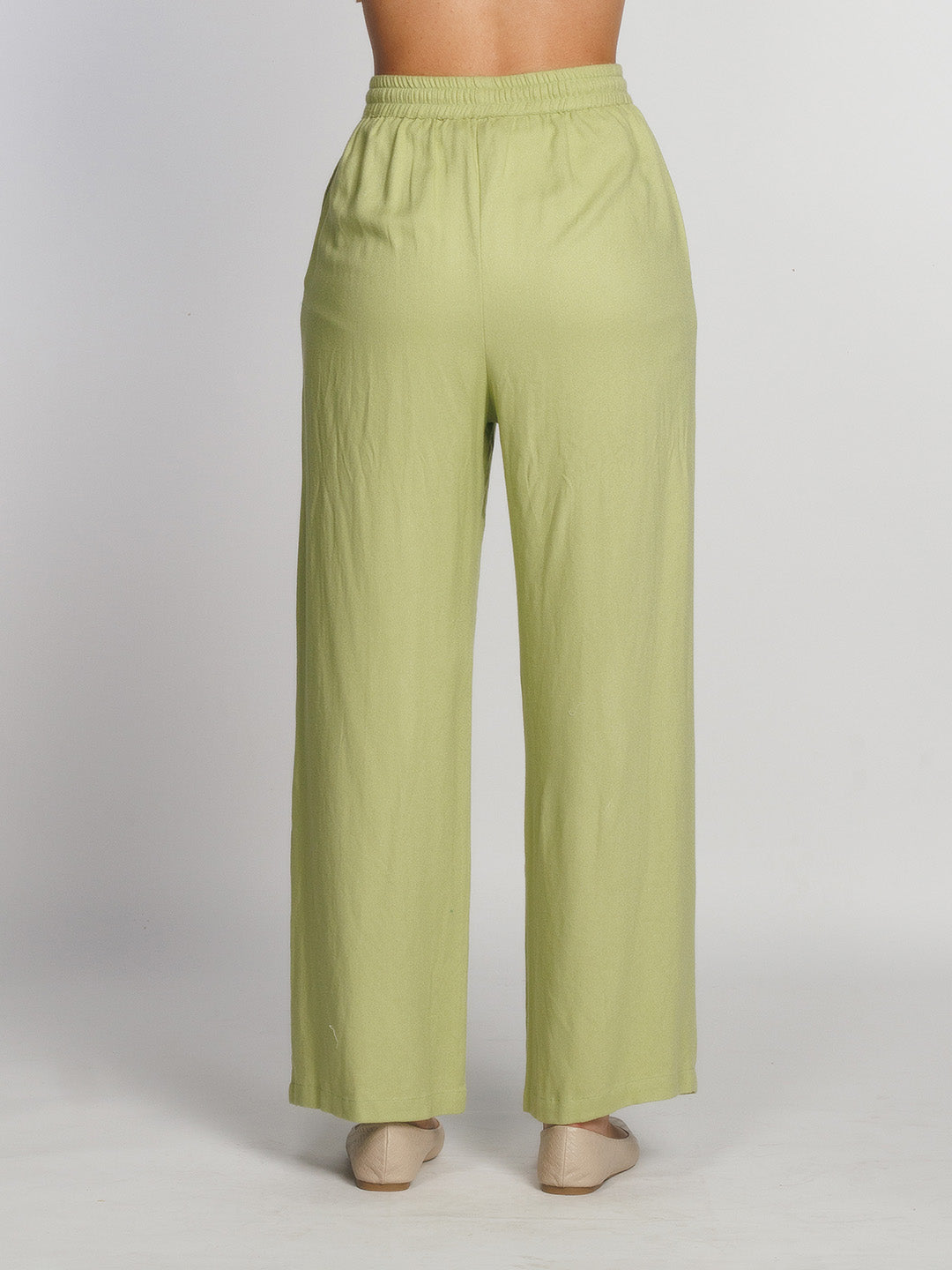 Green-Solid-Straight-Palazzo-L01030-4