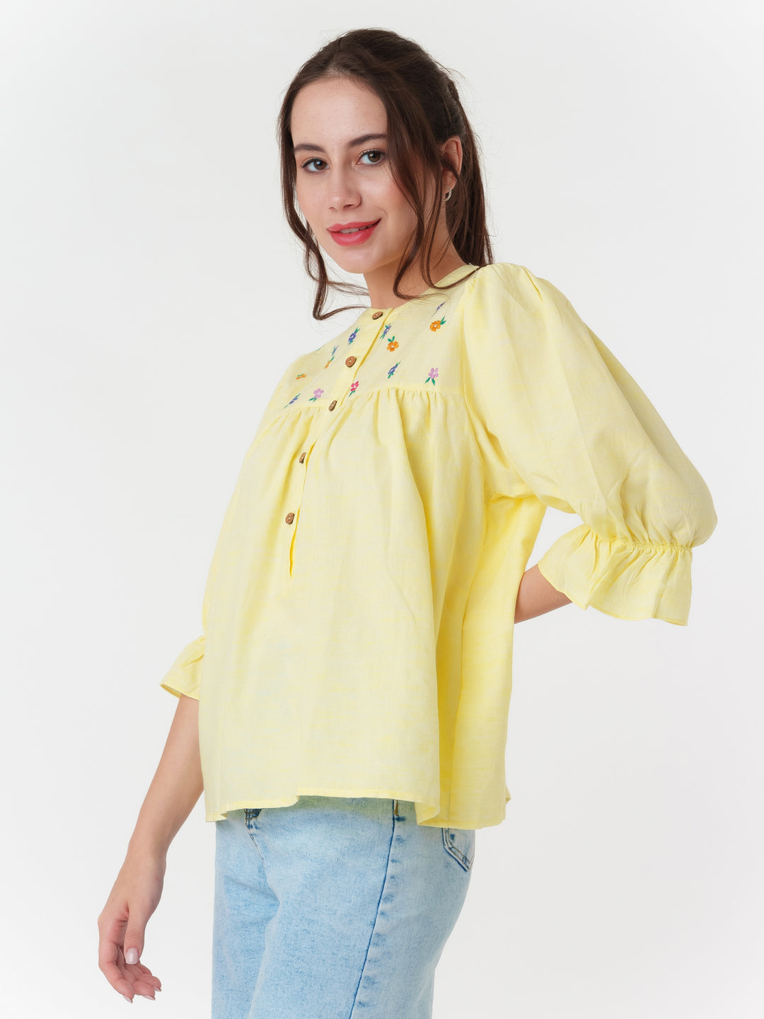 Yellow_Embroidered_Tiered_Top_T05125_3