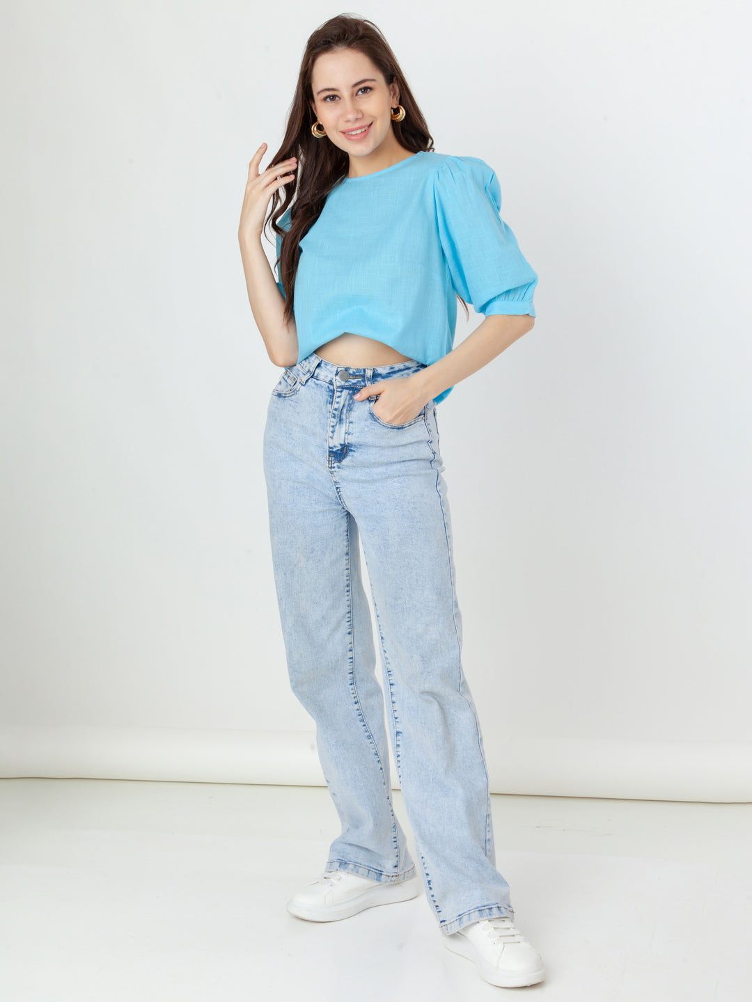 Blue_Self_Design_Regular_Top_1