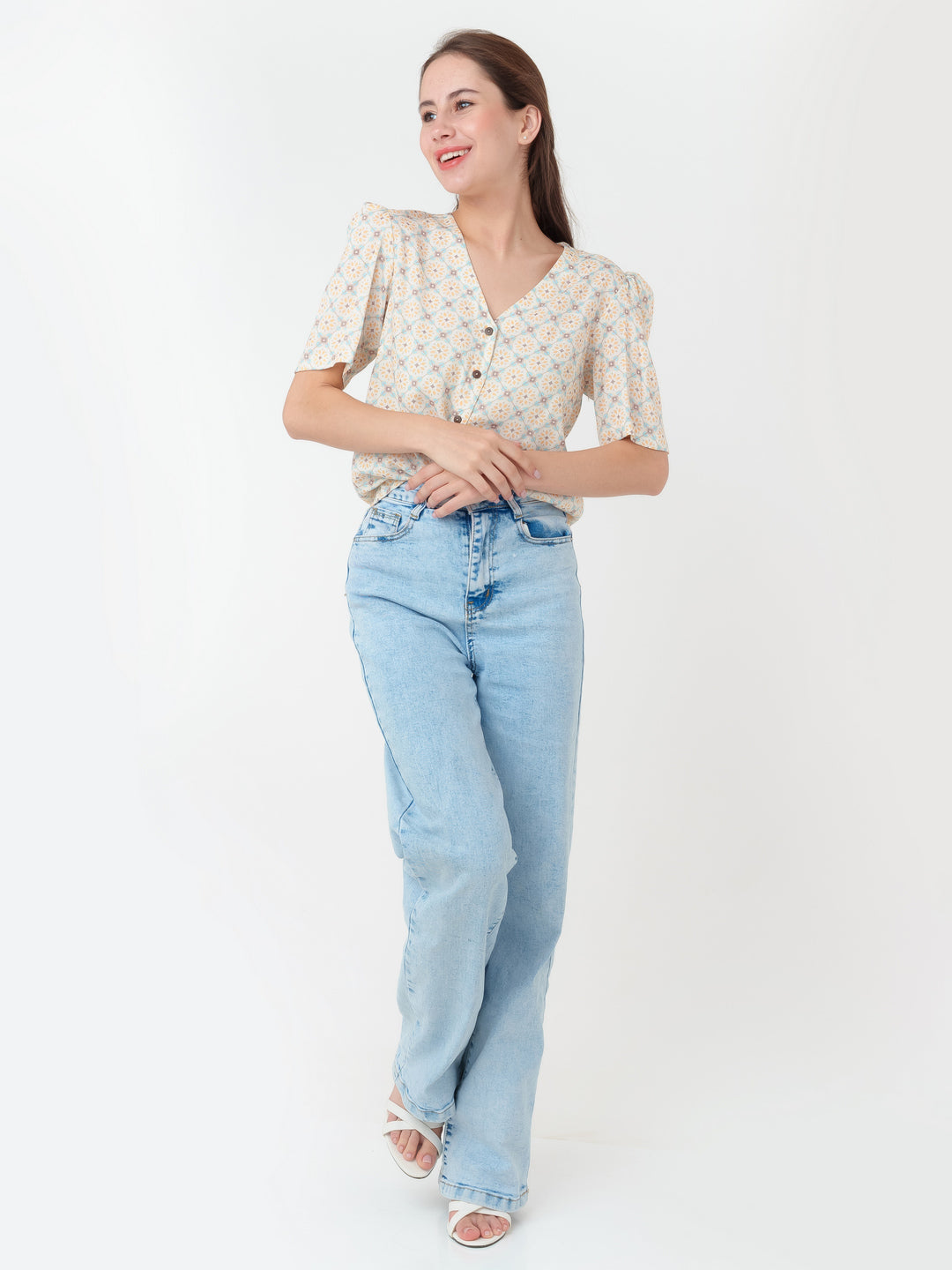 White_Printed_Straight_Top_T07002_1