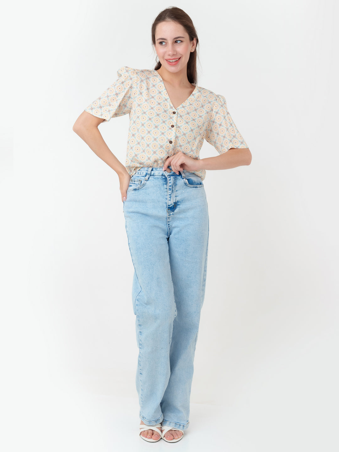 White_Printed_Straight_Top_T07002_5