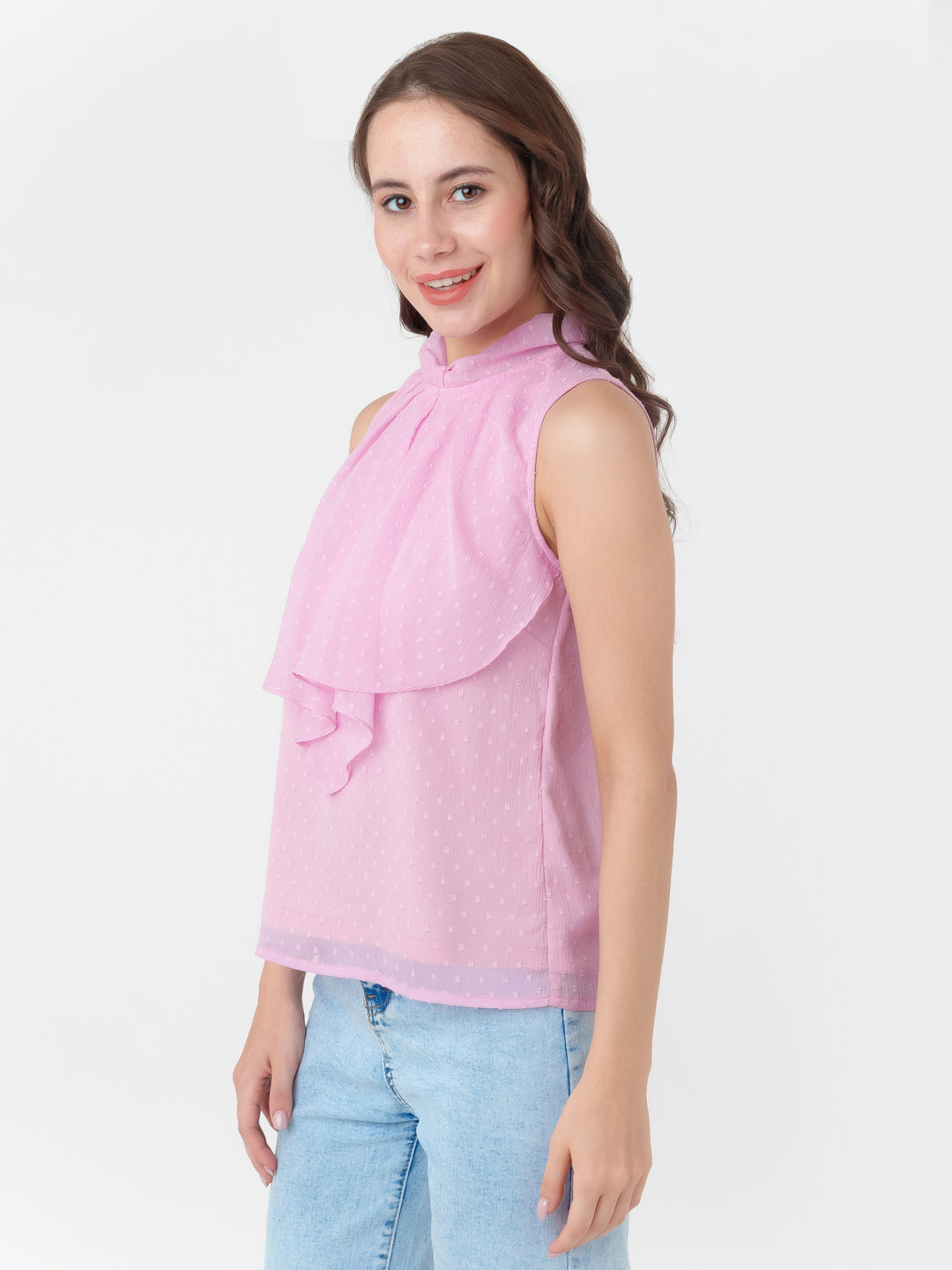 Pink_Solid_Regular_Top_T07009_3