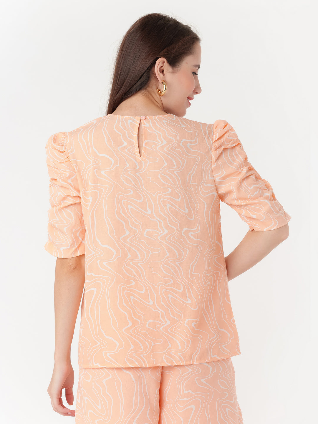 Peach_Printed_Elasticated_Top_T07026_4