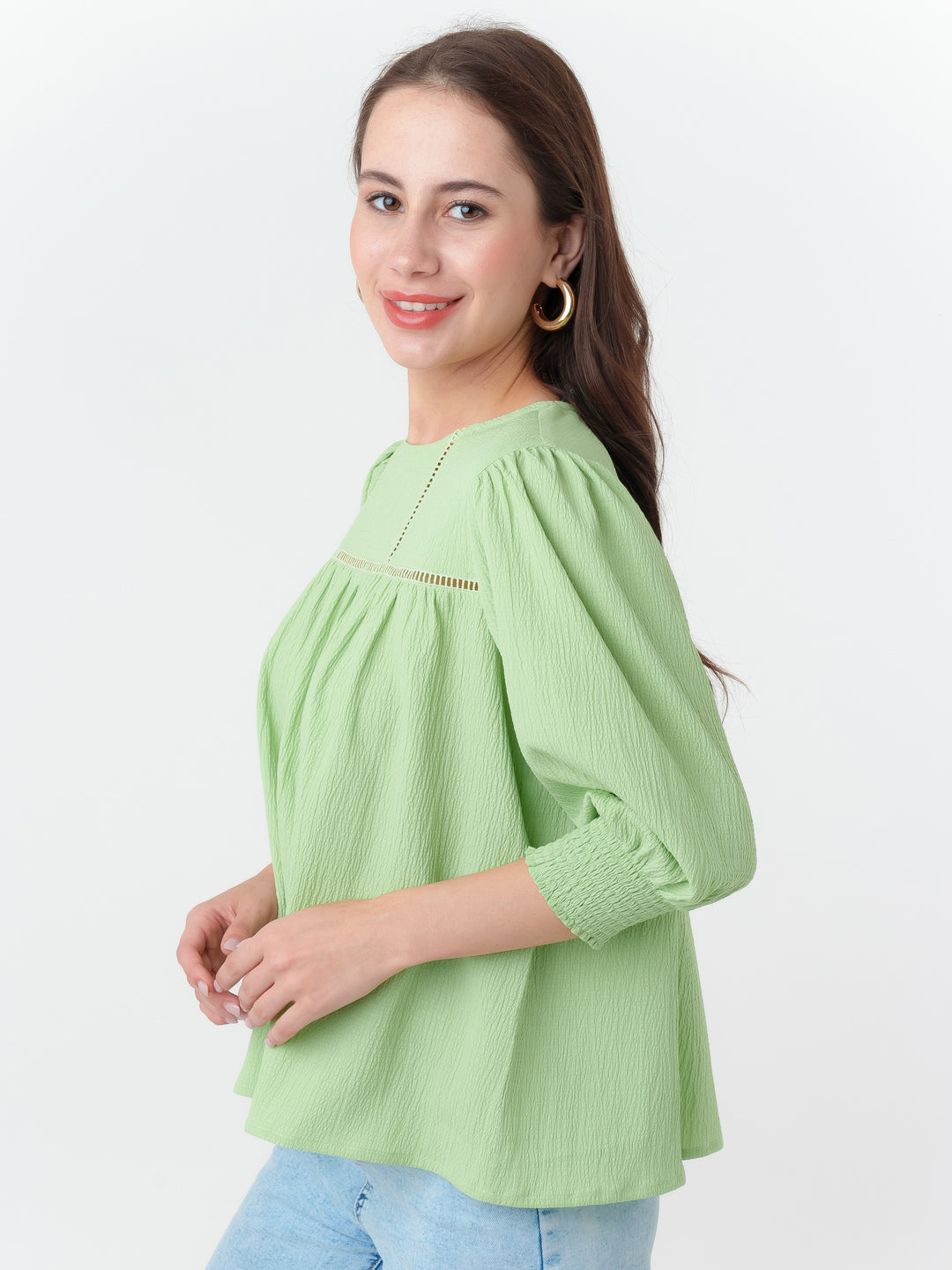 Green_Textured_Regular_Top_3