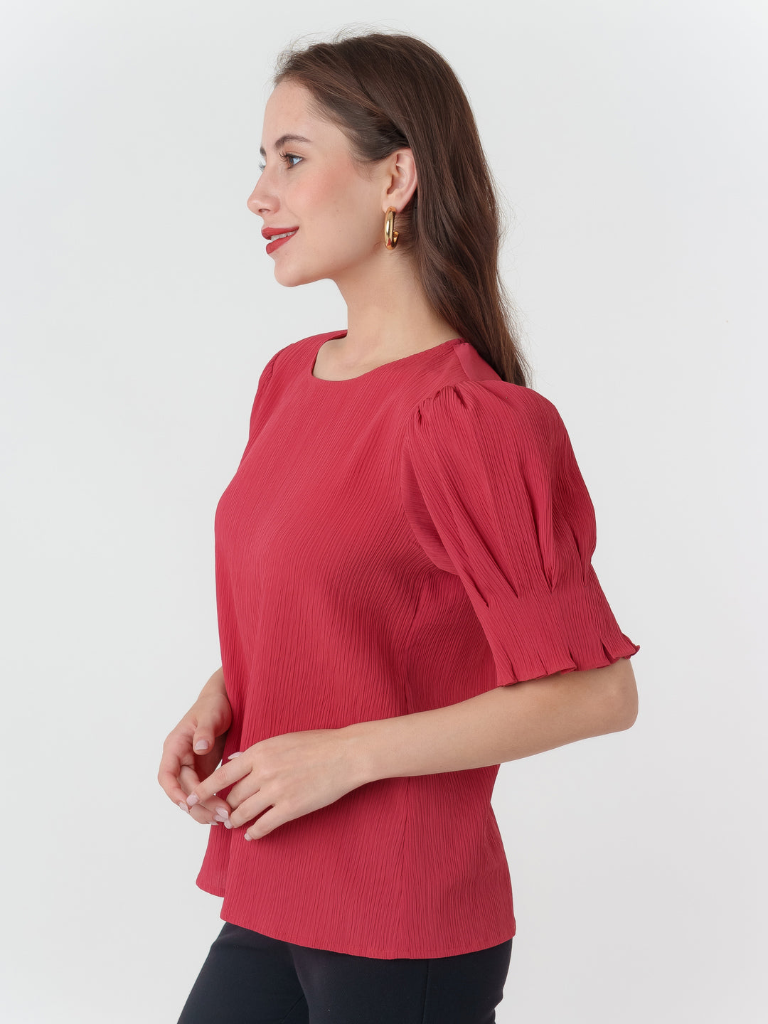 Red_Textured_Regular_Top_3