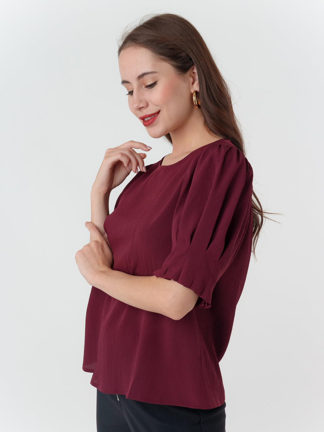 Maroon_Textured_Regular_Top_3