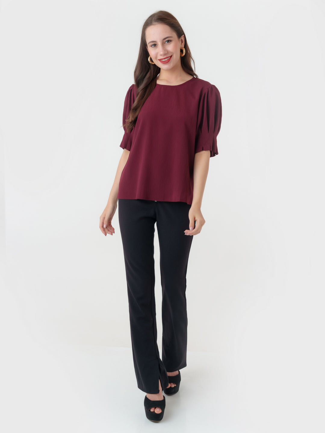 Maroon_Textured_Regular_Top_5