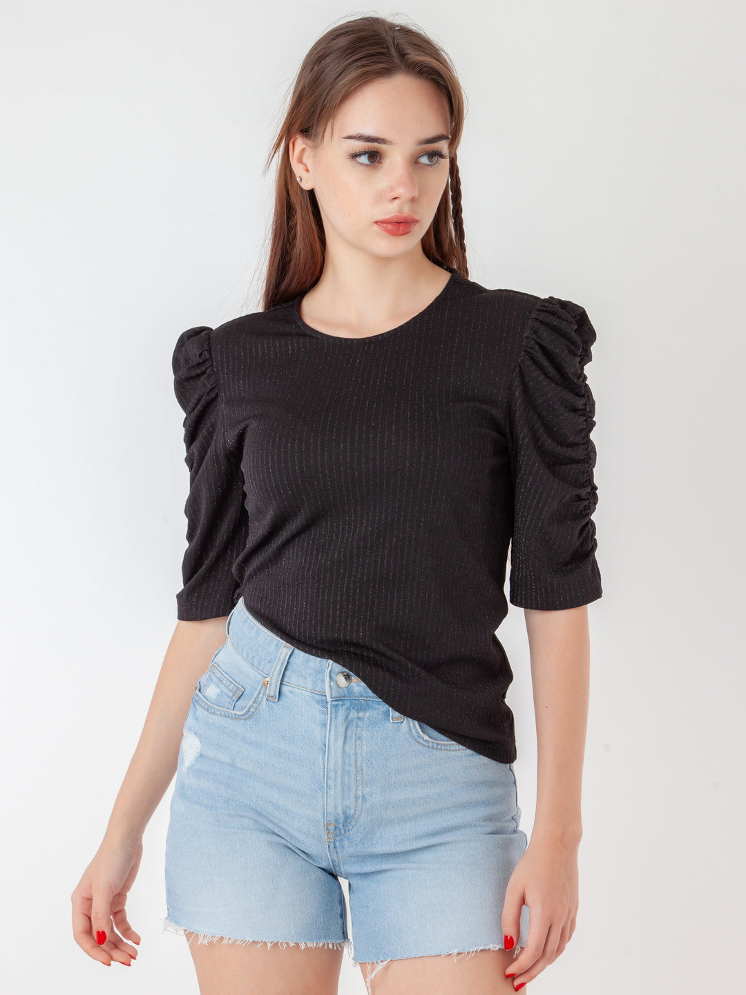 Black-Shimmer-Fitted-Top-T09000_2