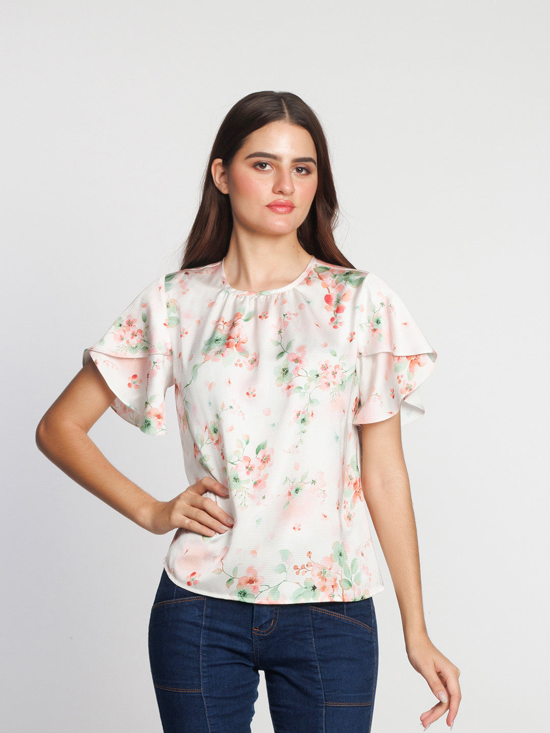 White-Floral-Printed-Regular-Top-T09037-2