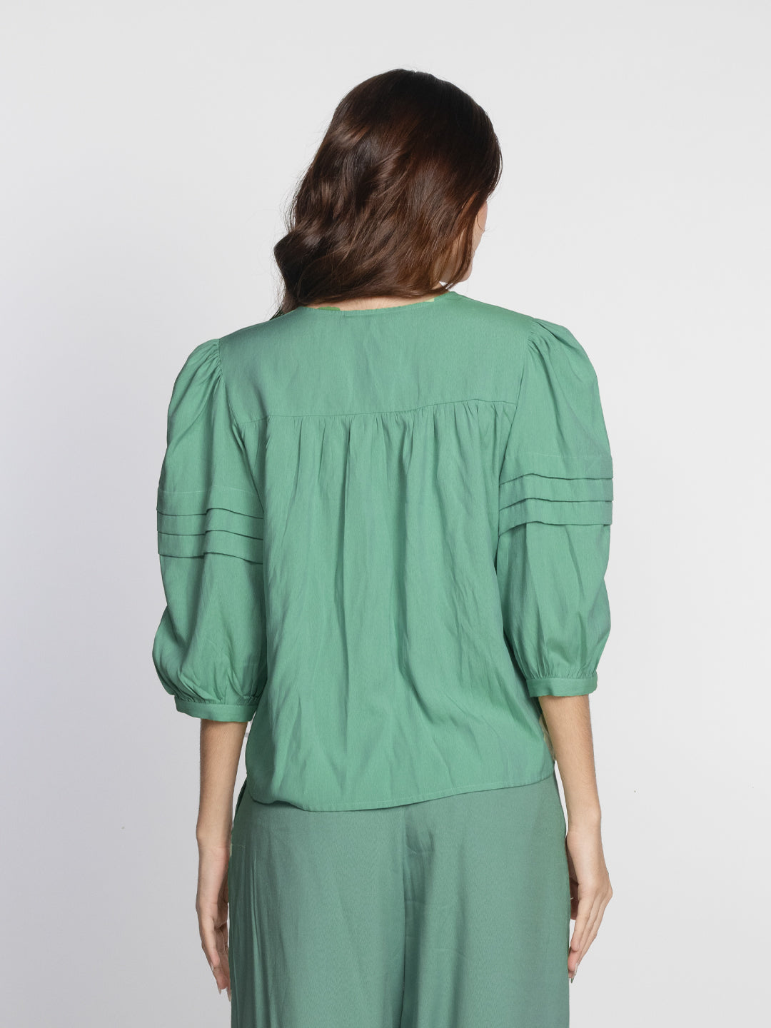 Green-Solid-Flared-Top-T09043-4