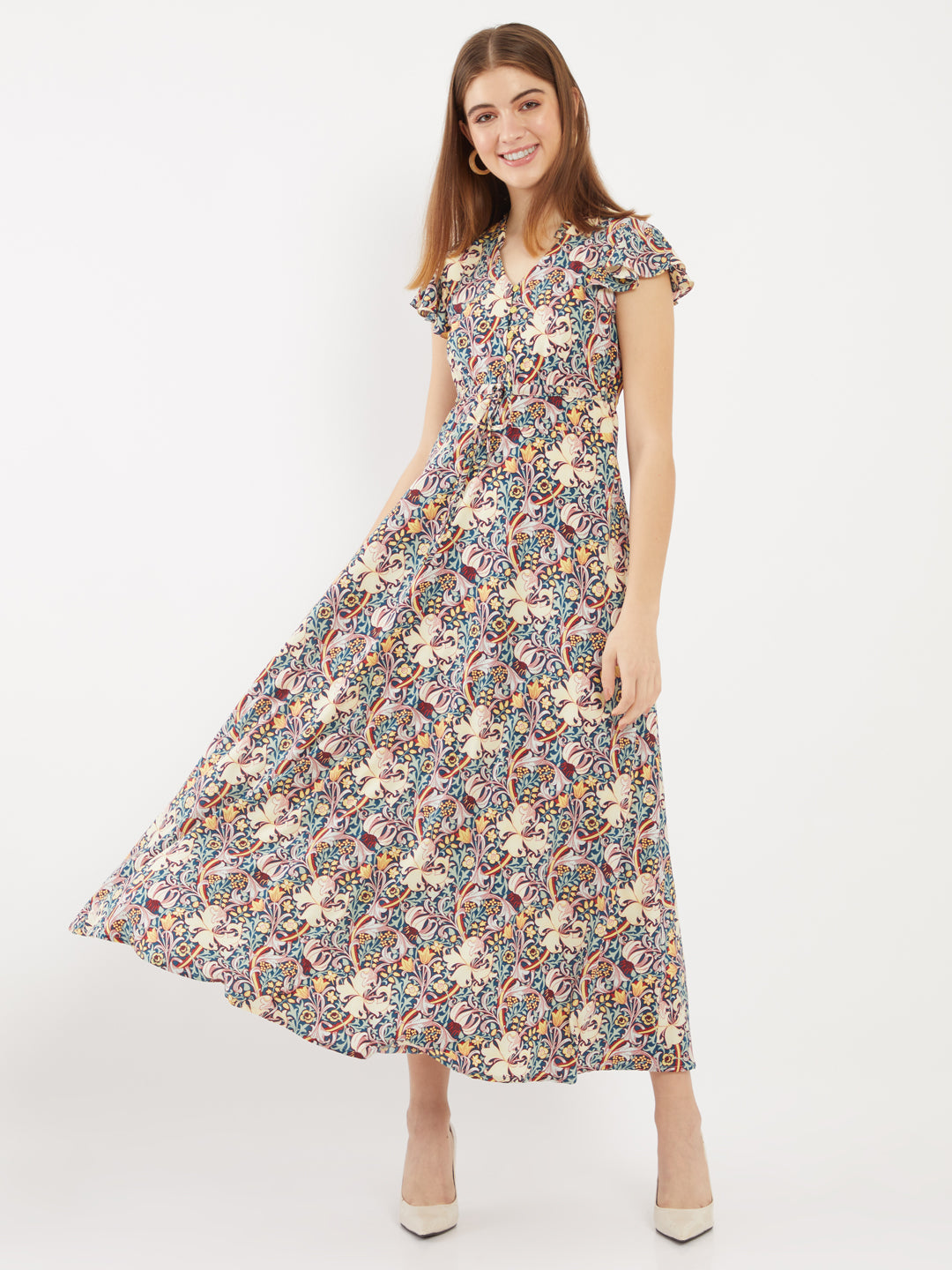Blue-Floral-Printed-Ankle-Length-Maxi-Dress-VD01851-2