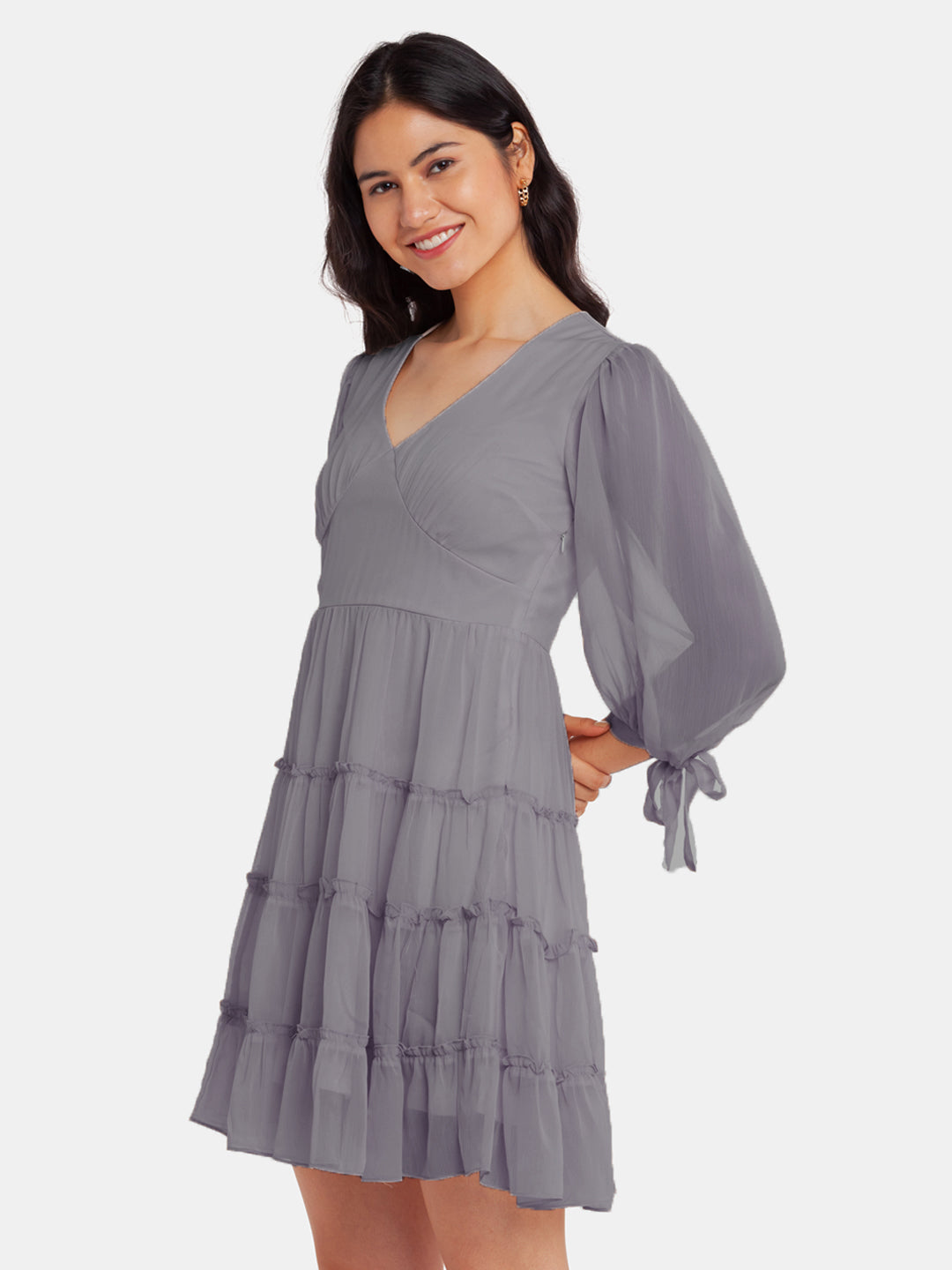 Grey-Solid-Fit-and-Flare-Short-Dress-VD02165_117-Grey-3