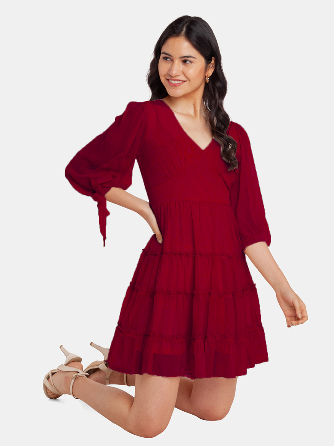 Crimson-Red-Solid-Fit-and-Flare-Short-Dress-VD02165_227-CrimsonRed-5