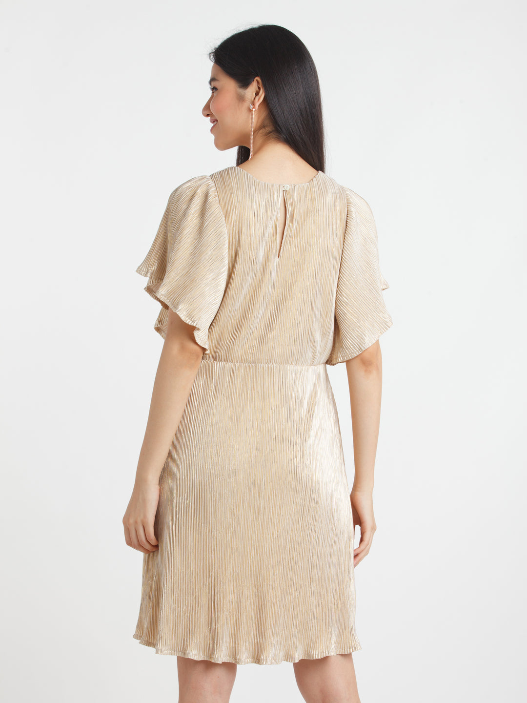 Stripes-Polyester-Short-Dress-VD02310_142-Gold-4