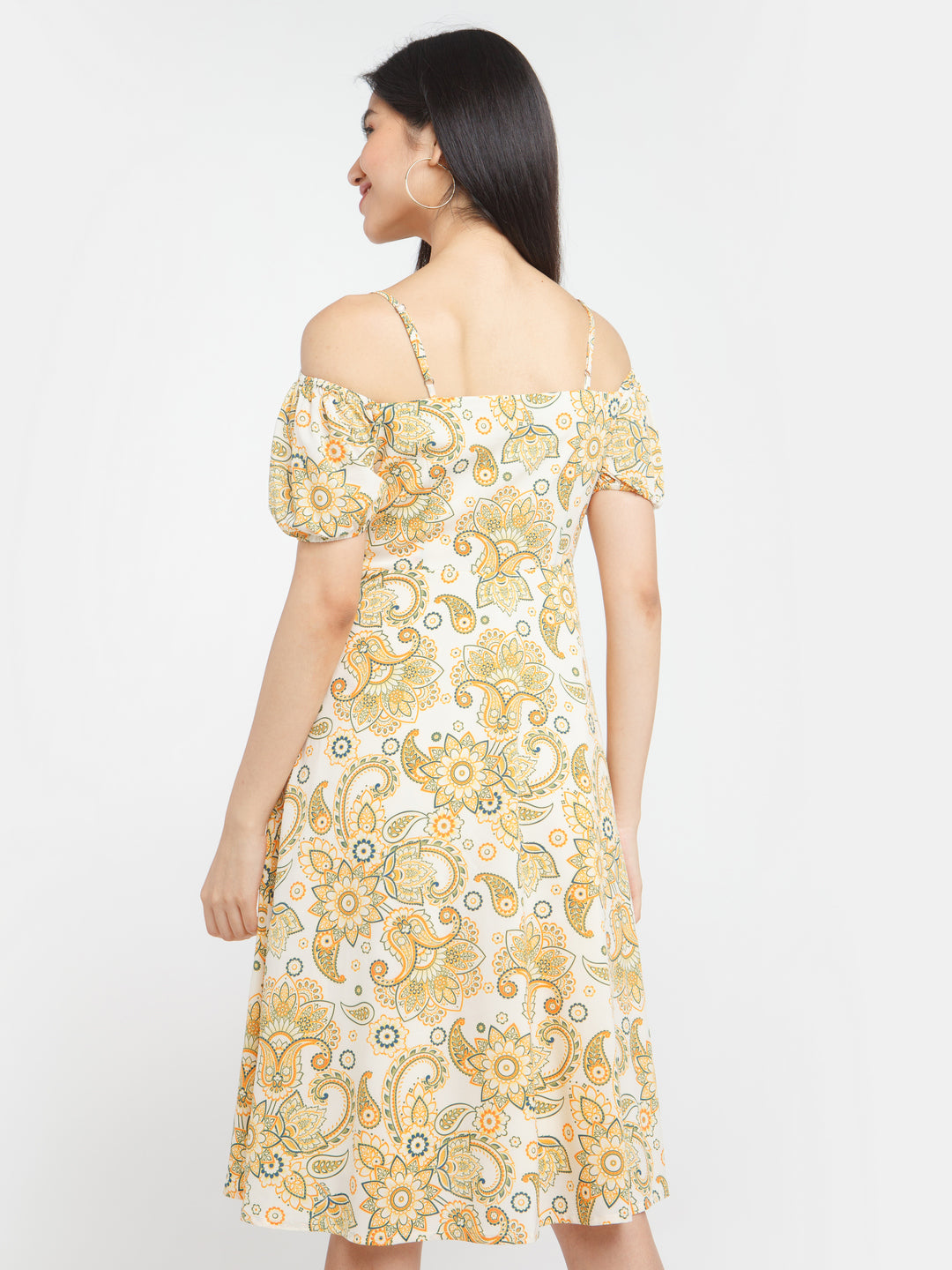 Multi-Colored-Bohemian-Printed-Puff-Sleeve-Short-Dress-VD02381-4