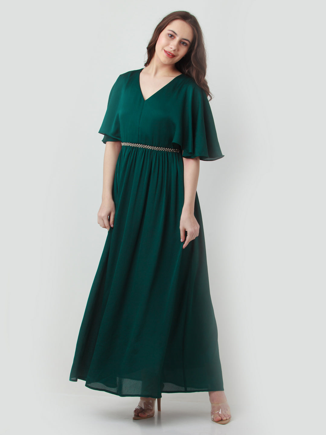 Solid-Polyester-Maxi-Dress-VD02479_124-Green-1