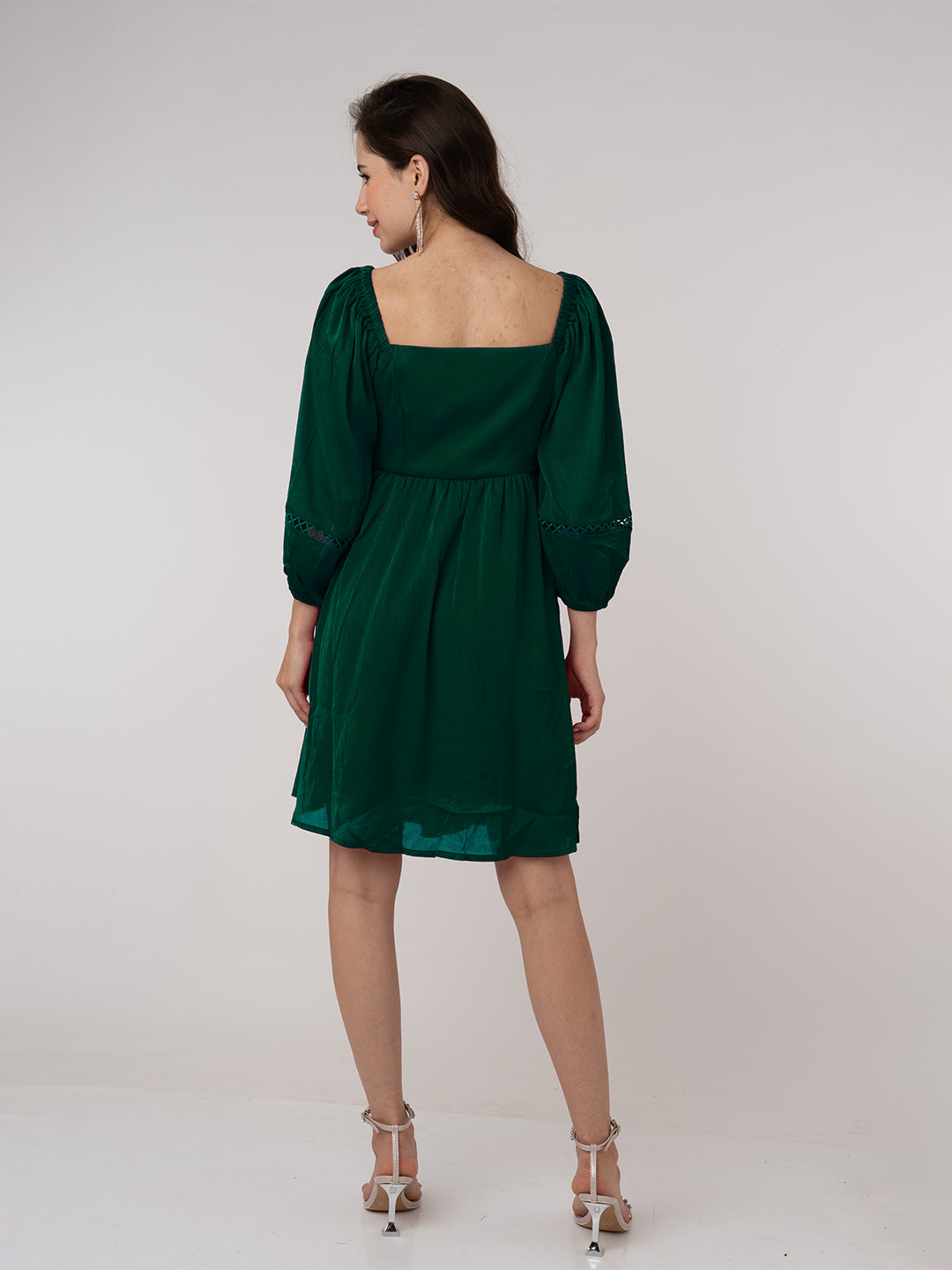 Dark-Green-Solid-Regular-Short-Dress-VD06016_275-DarkGreen-4