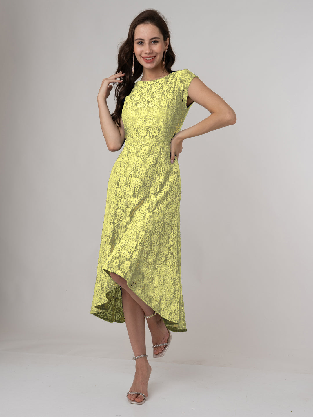 Yellow-Lace-Round-Neck-Midi-VD06017_113-Yellow-1