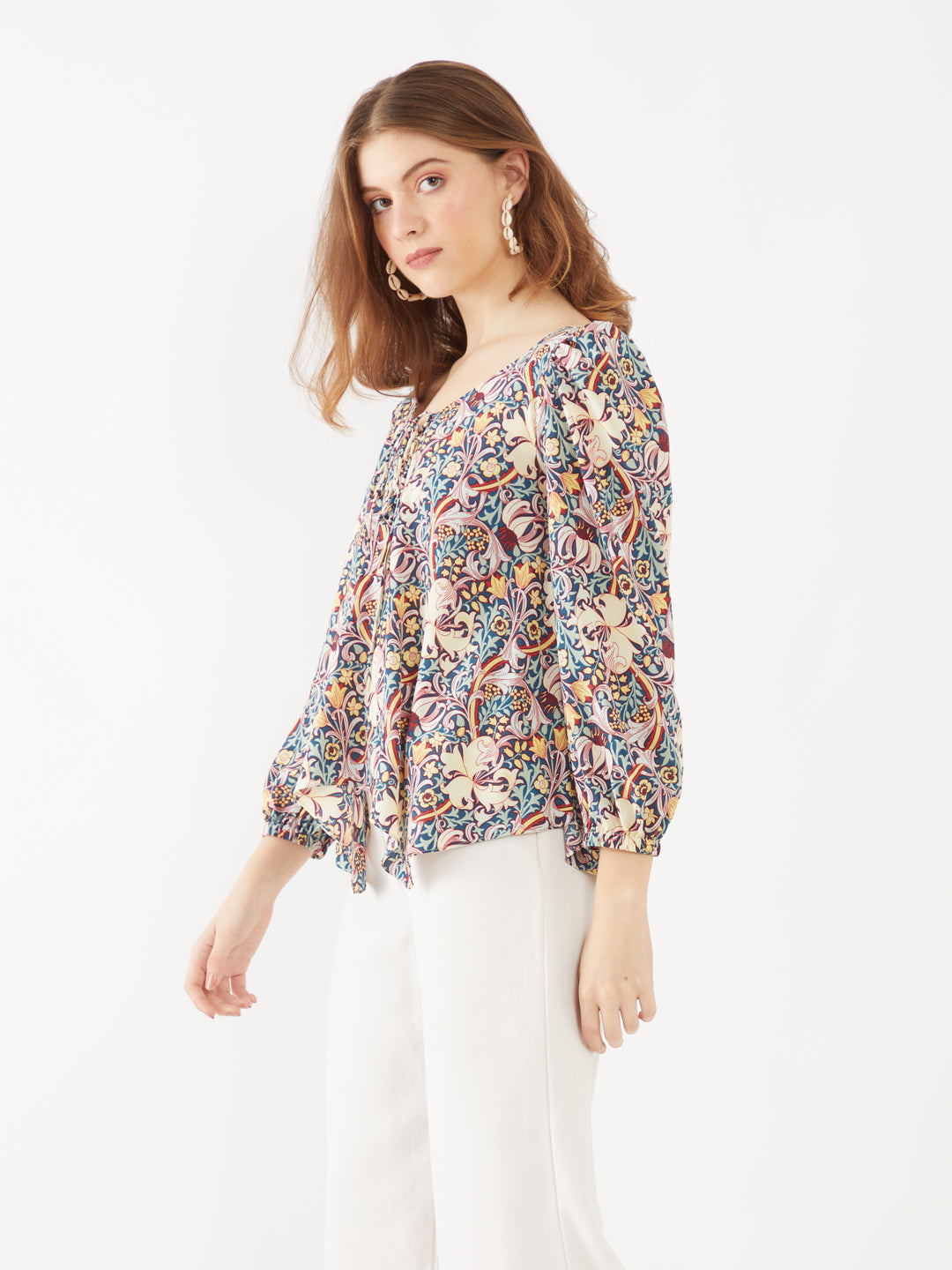 Blue-Floral-Printed-Puff-Sleeve-Top-VT02356-3