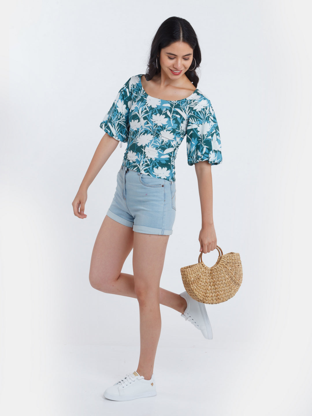 Printed-Polyester-Top-VT02899_124-Green-1