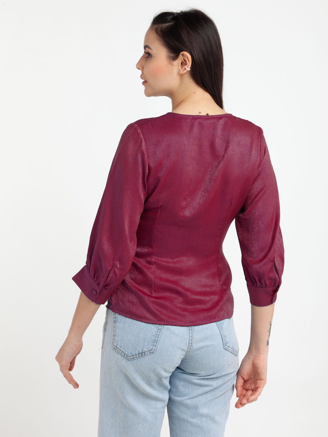 Pink-Solid-V-Neck-Top-VT02973_109-Pink-4